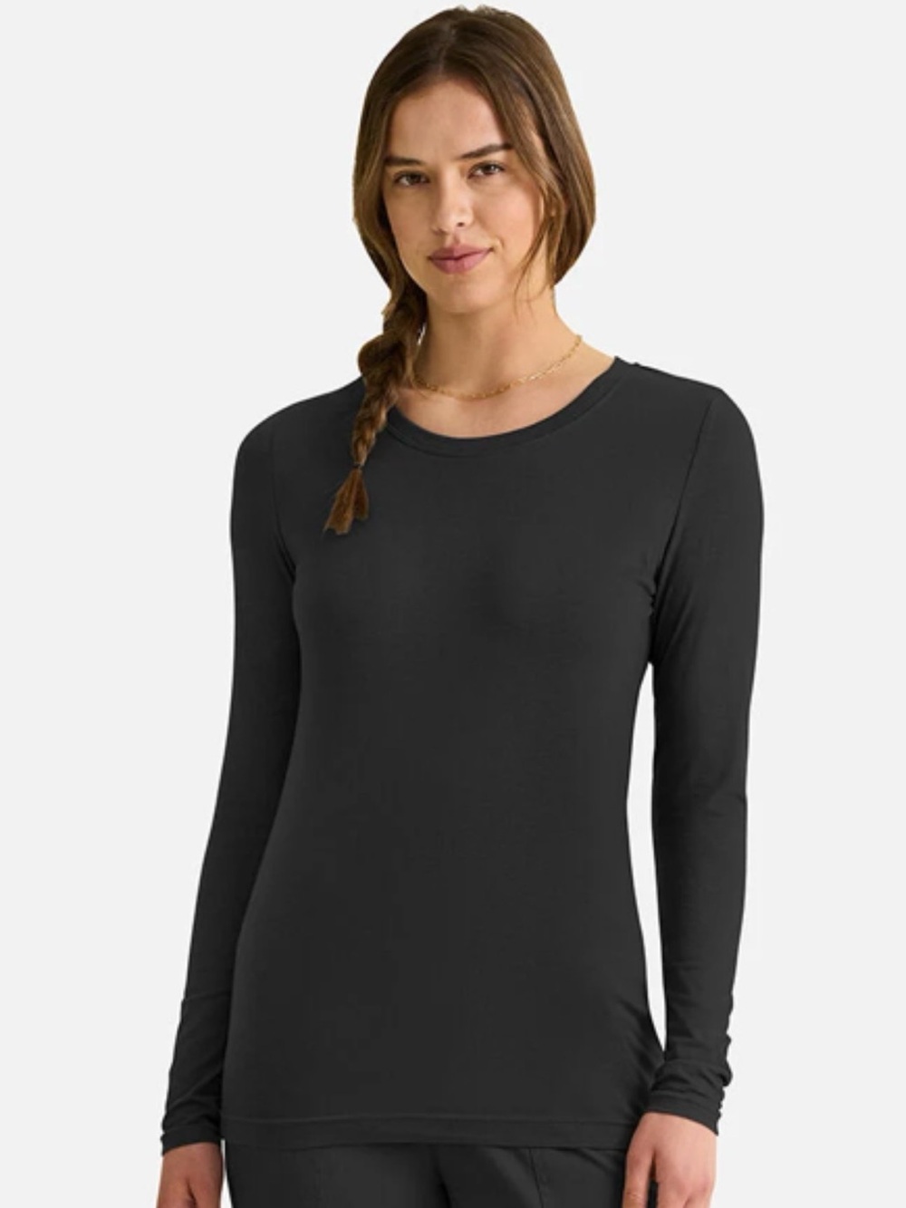 Healing Hands Black Long Sleeve Crewneck Top - quantity 2